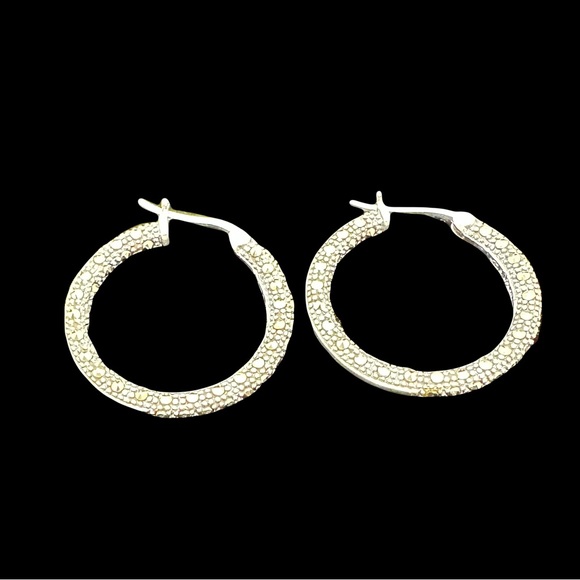 Judith Jack Jewelry - Judith Jack Sterling Silver Hoop Earrings NWT